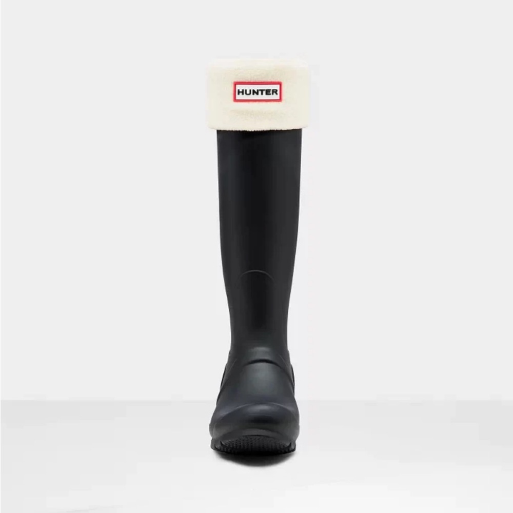 Hunter Tall Rain Boots with Fleece Socks